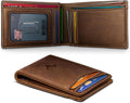 BULLIANT Cartera magnética para hombre, de piel de grano completo,...