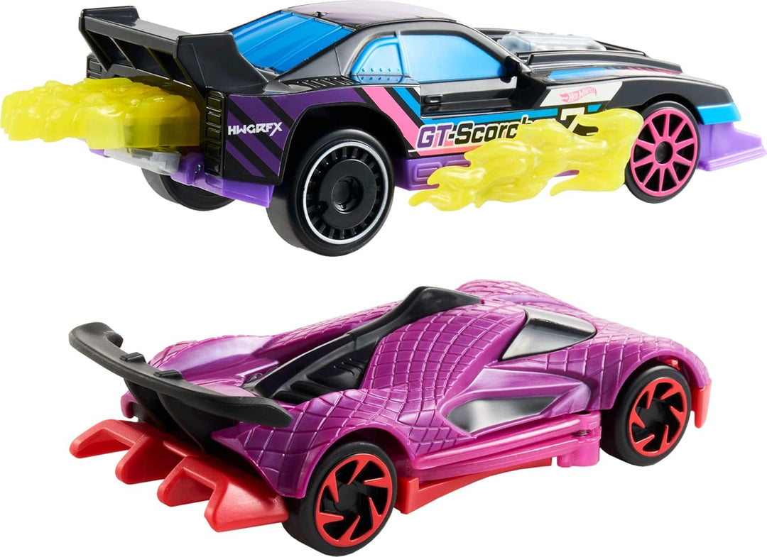 Hot Wheels Vamos a correr activados Paquete de 2 vehículos