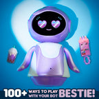 emotoBOT LEX-C - Robot interactivo para niños, robot sensible al tacto y al