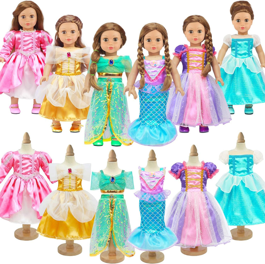 K.T. Fancy American Set de Ropa para Muñeca de 18 Pulgadas Vestidos de Princesa