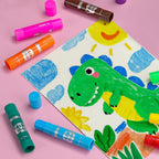 Varillas de pintura al temple para niños y artistas, paquete de 240 unidades, 12 colores vibrantes, no tóxicos, de secado rápido, colores clásicos del arco iris, lápices de pintura sólidos