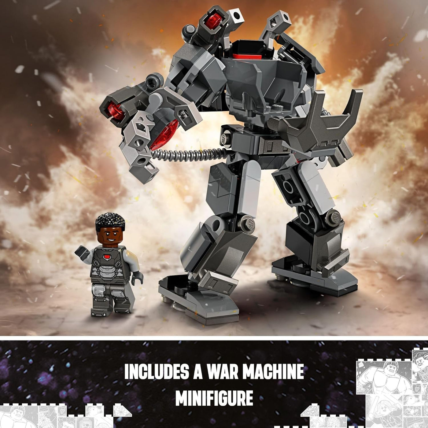 LEGO Marvel War Machine Mech Armor figura de acción de