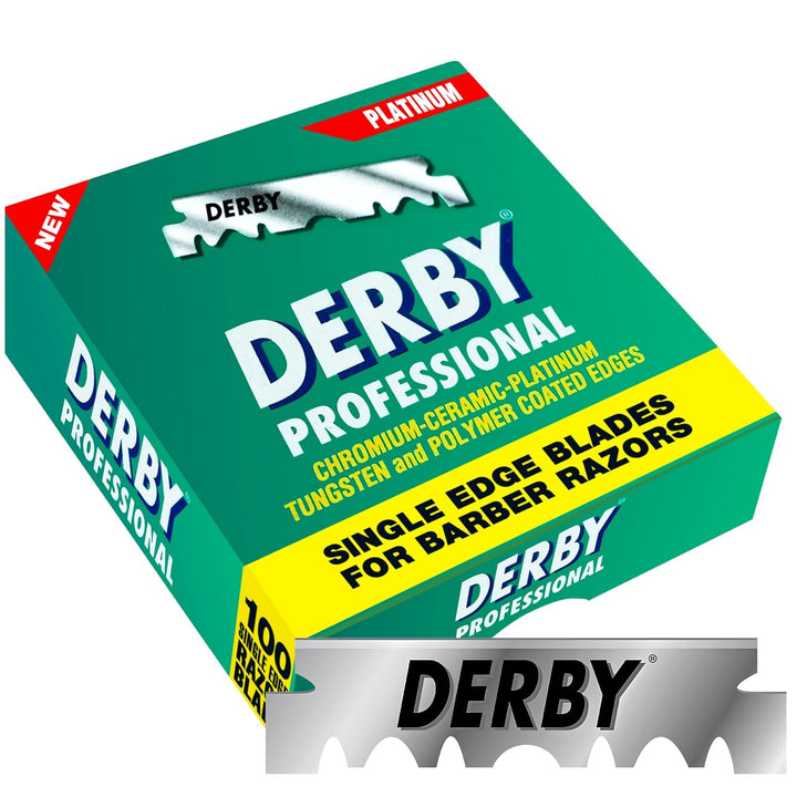 1000 Derby - Cuchillas de afeitar profesionales de un solo filo par...