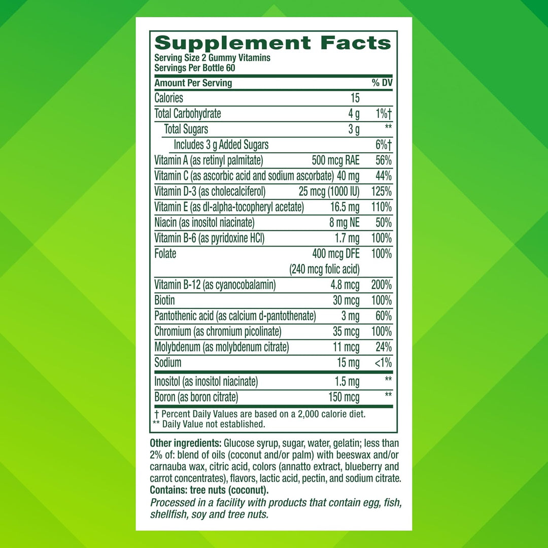 Vitafusion Gomitas de vitaminas para adultos 120 unidades