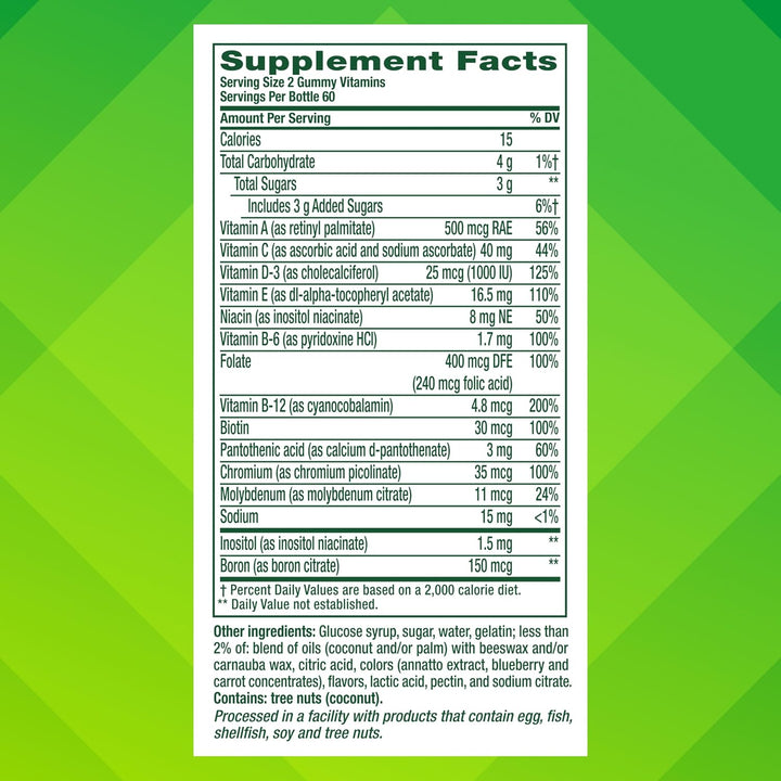 Vitafusion Gomitas de vitaminas para adultos 120 unidades