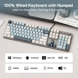 MechLands Aula S500 Teclado para juegos con cable, teclado mecánico...