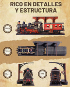 Rolife Rompecabezas de madera 3D para adultos, juegos de trenes de madera de bricolaje, kits de construcción de modelos de vehículos mecánicos, rompecabezas de rompecabezas con 365 piezas, cumpleaños creativo para niños