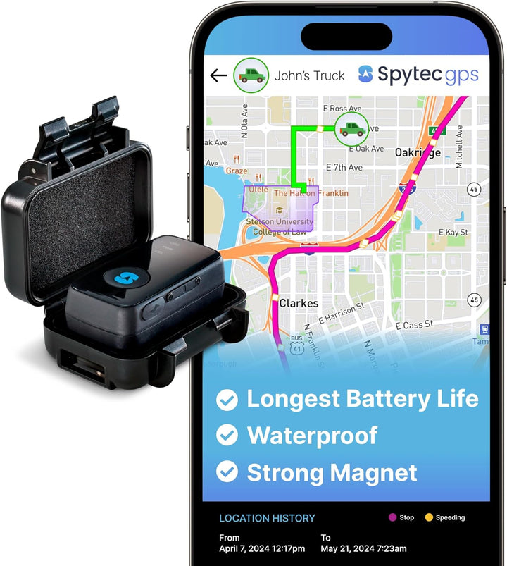 Spytec M2 - Funda magnética impermeable y rastreador GPS