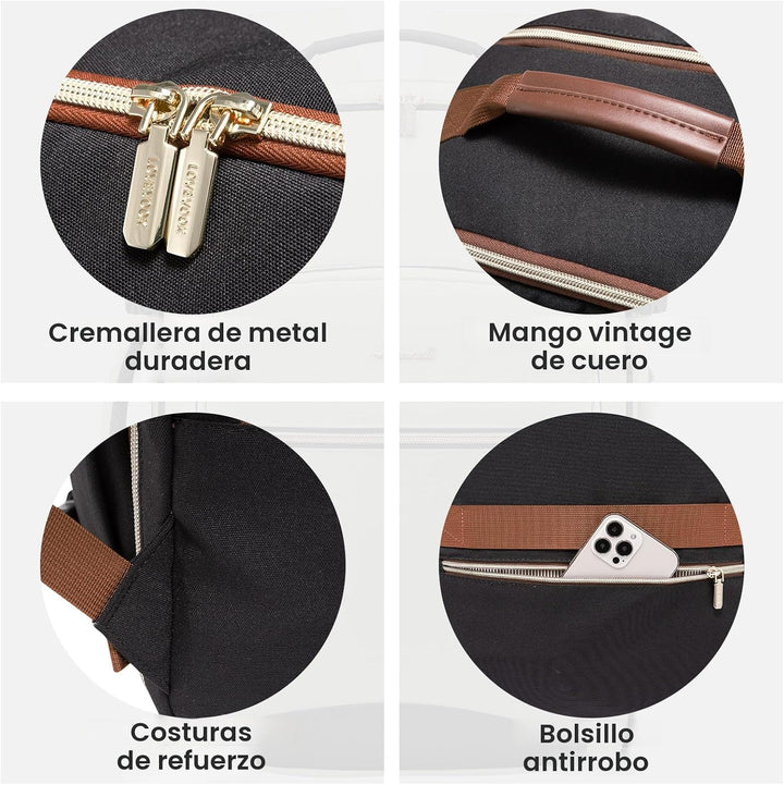 LOVEVOOK Mochila de viaje para llevar a bordo, Mochilas de viaje