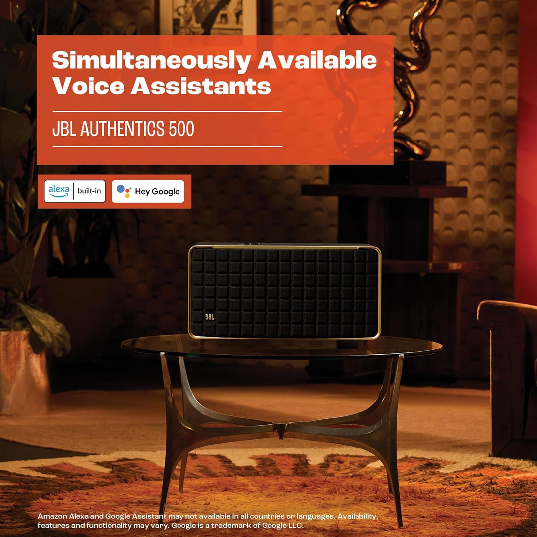 JBL Authentics 500 - Altavoz de estilo retro para el hogar con Blue...