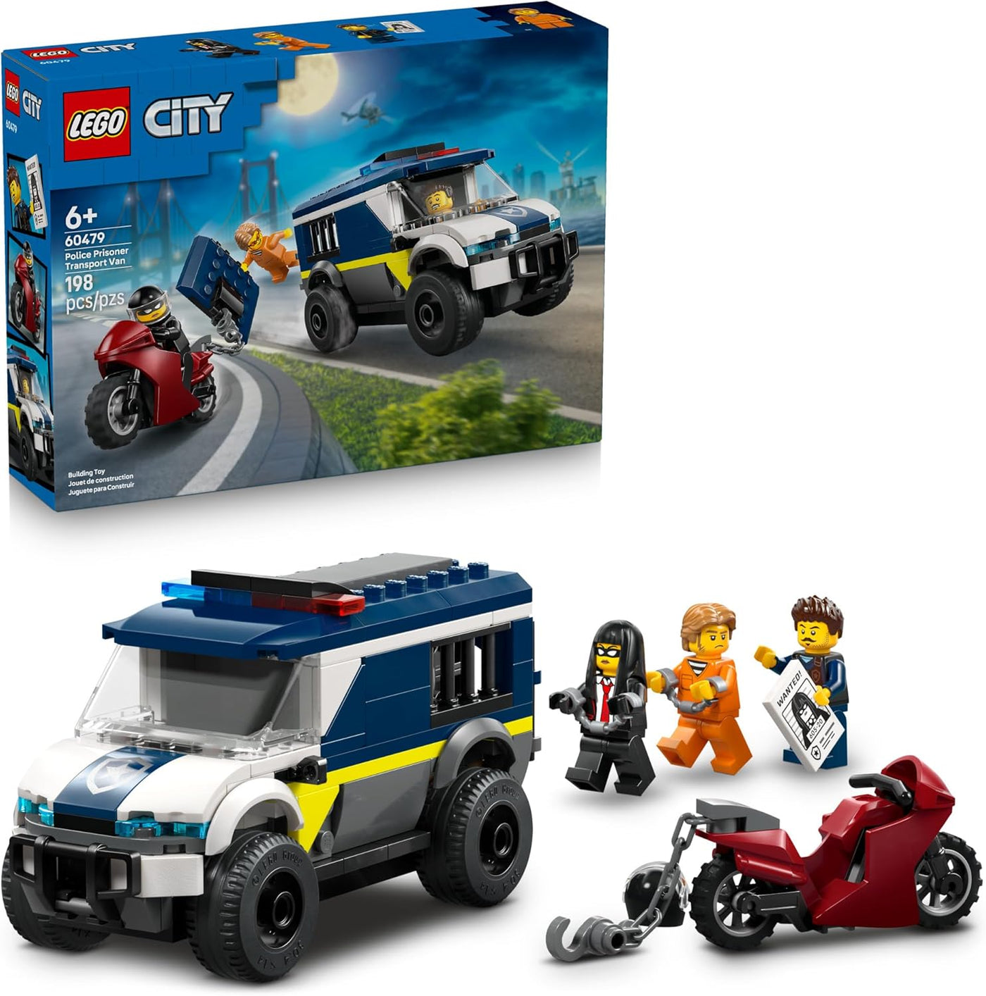 LEGO Van de transporte de prisioneros de policía de la