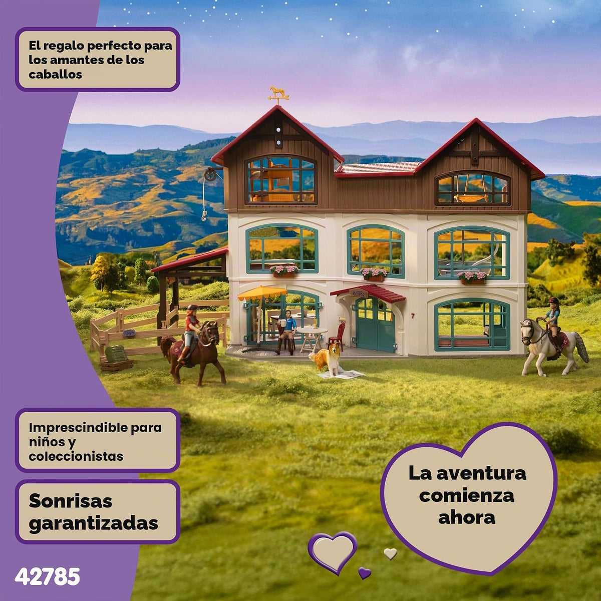 Schleich Mansión junto al lago con establo 42785