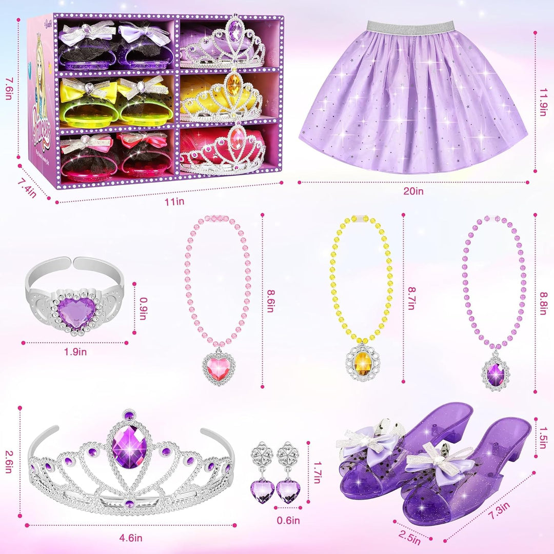 LJZJ Princess Dress Up Toys &amp; Jewelry Boutique, Girls Role Play...