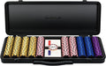 SLOWPLAY Nash Juego de Fichas de Póker 500 PCS con Estuche, Fichas de Arcilla de 14 Gram
