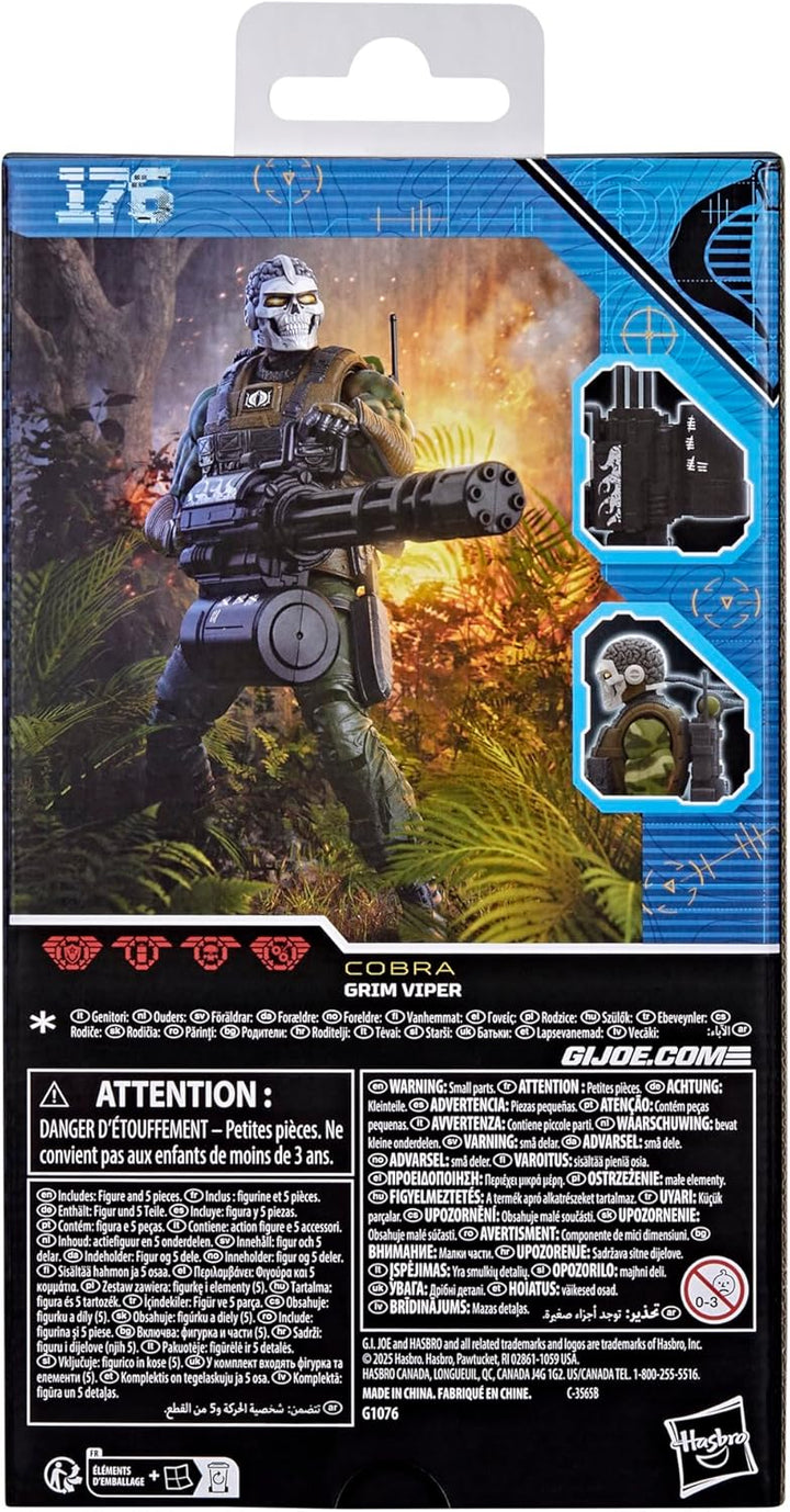 GI Joe Classified Series #176 Grim Viper Figura de acción
