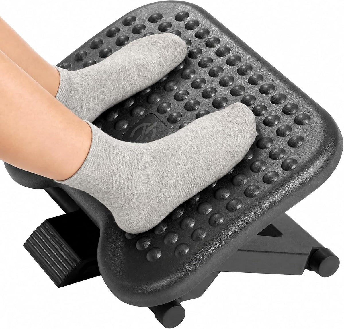 Lámpara HUANUO - Reposapiés para debajo del escritorio, reposapiés de masaje de 17.1 pulgadas, ajustable e inclinable