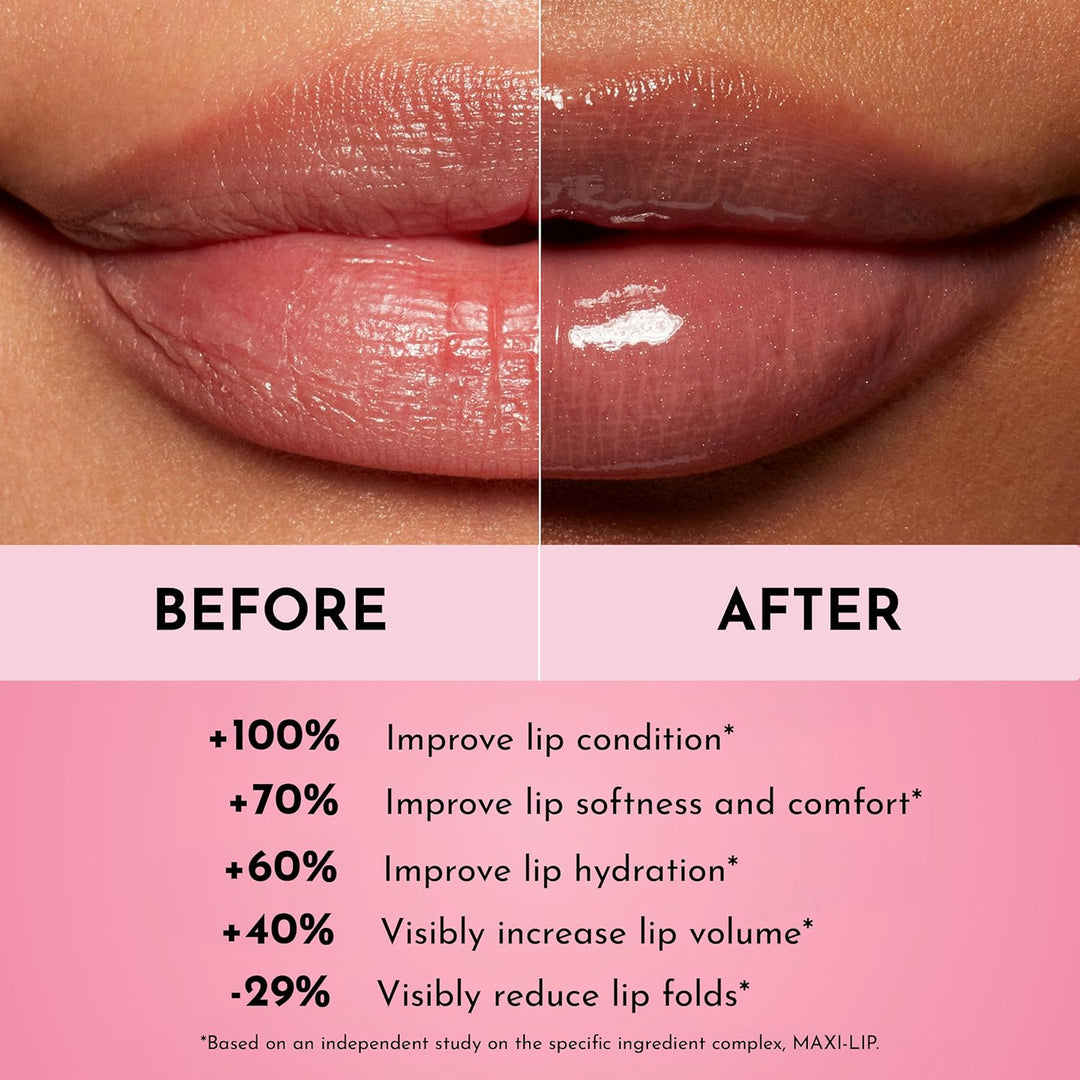Brillo labial voluminizador Lawless para mujeres Forget The Filler,...