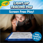 Crayola Almohadilla de trazado iluminada: proyector de dibujo y trazado azul, para niños, mesa de caja de luz para bocetos, juguetes para niños, regalo para niñas y niños, a partir de 6 años