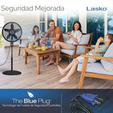 Ventilador con 3 velocidades Lasko 18 pulgadas eficiente de la ener...