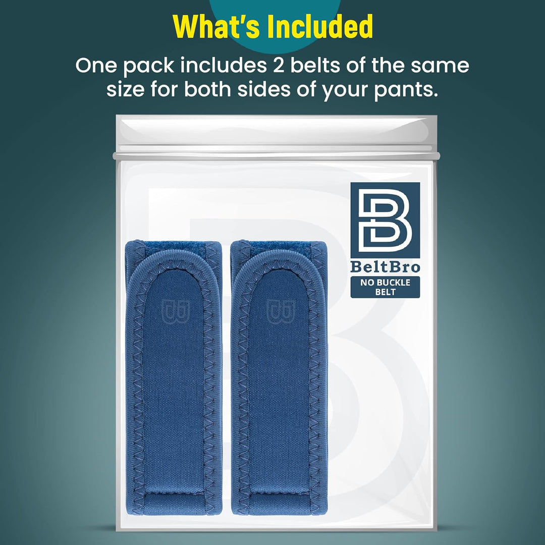 BeltBro Pro para Hombre y Mujer Cinturón Elástico Sin Hebilla Invis...
