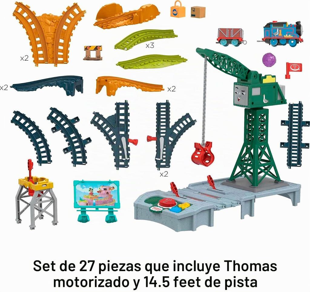 Thomas & Friends Juego de tren de juguete motorizado con sonido y frases para niños a partir de 3 años