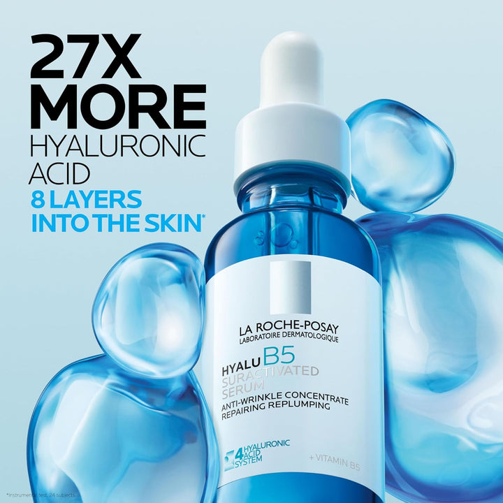 La Roche-Posay Hyalu B5 Pure Hyaluronic Acid Serum for Face, Vitami...