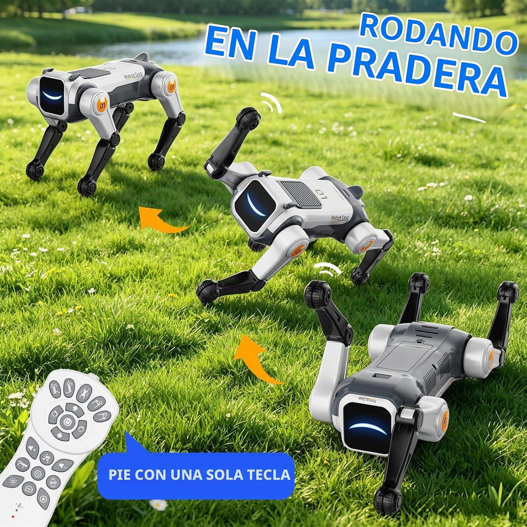 Smart Robot Stunt - Juguetes interactivos para perros STEM con control remoto y de voz, acciones y programación realistas, diseño duradero para niños, para niños y niñas de 6, 7, 8, 9, 10 años