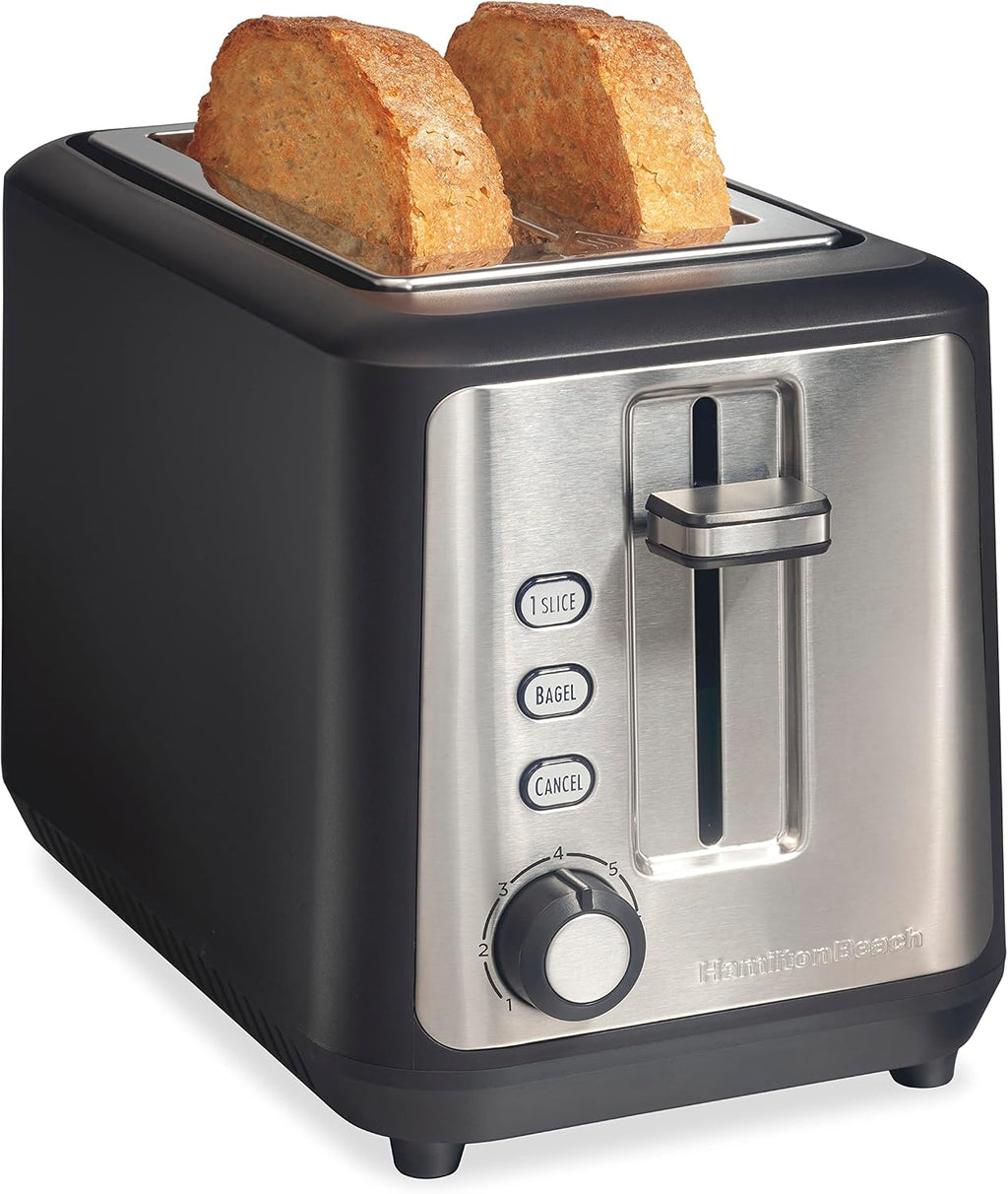 Hamilton Beach Tostadora gourmet de 2 rebanadas con tecnología Sure-Toast
