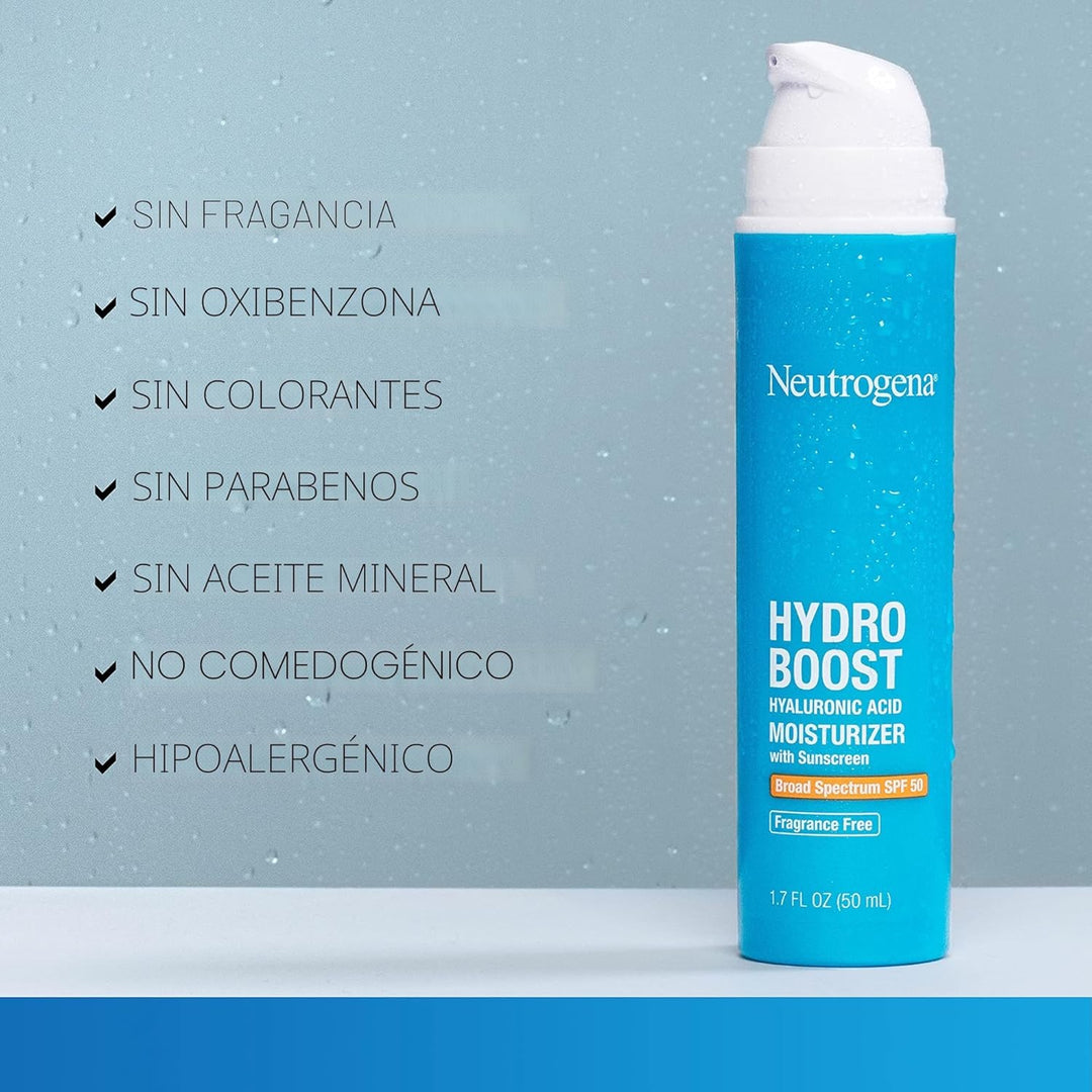 Neutrogena Hydro Boost - Hidratante facial hidratante con ácido hia...