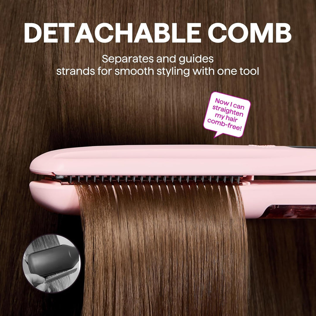 Wavytalk Plancha de pelo a vapor, sesión de vapor, reduce el daño,...
