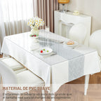 LovePads - Protector transparente para mesa, 1/16 pulgadas de grosor, 36 x 60 pulgadas, protector transparente para mesa de comedor, protector de mantel de plástico transparente