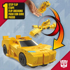 Transformers 1-Step Flip Heroes Paquete de 3, Figuras de Acción de 4 Pulgadas de Wheeljack