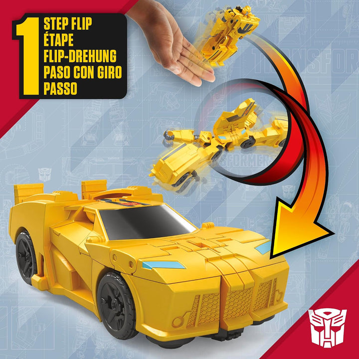 Transformers 1-Step Flip Heroes Paquete de 3, Figuras de Acción de...