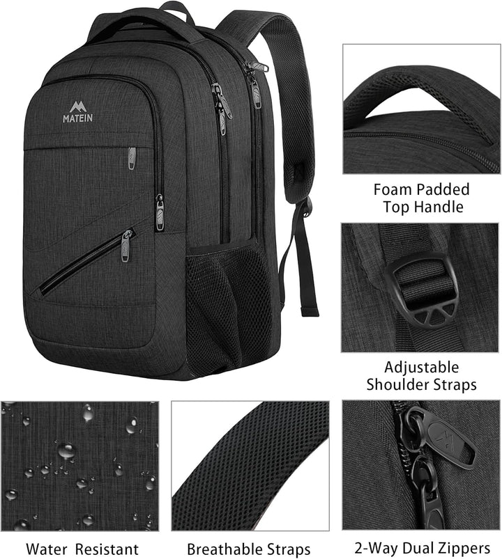 MATEIN Mochila para laptop de 18.4 pulgadas de 50 litros, mochila d...