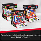 Rubik's Cube, Rubik's Tracks Star Wars, Laberinto de gravedad 3D con temática de Mandalorian y rompecabezas 3D con 80 obstáculos, Grogu en miniatura en el interior, juguete antiestrés desafiante