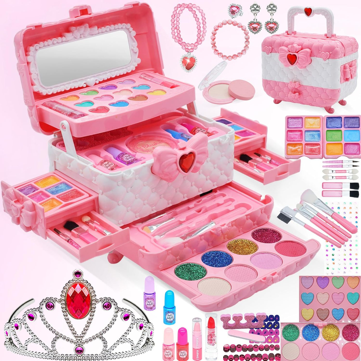 Kit de Maquillaje para Niñas - Maquillaje Lavable No Tóxico para Ni...