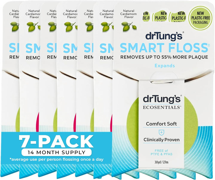 DrTung's Smart Floss - Hilo dental natural, sin PTFE y PFAS, su...
