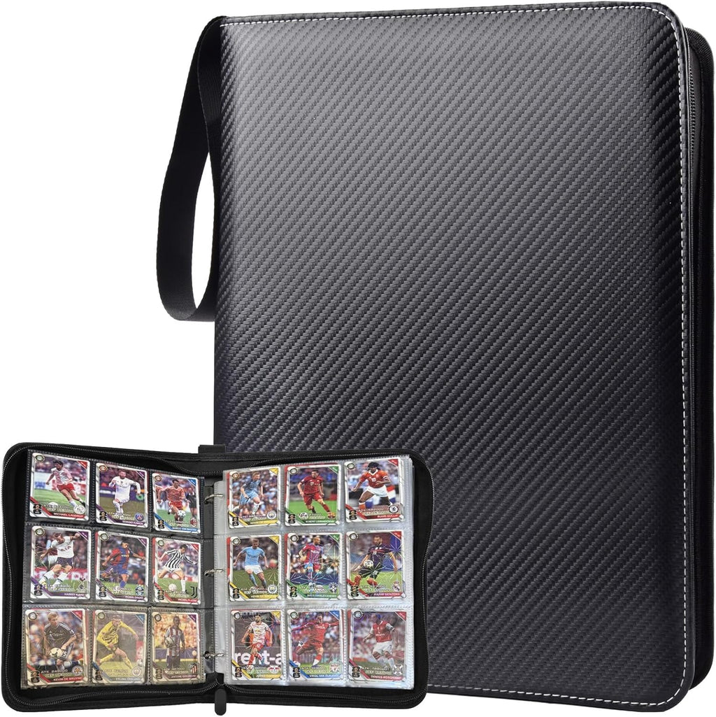 Carpeta portátil de 9 bolsillos, con capacidad para 1080 tarjetas