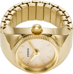 Fossil Reloj de Cuarzo de Acero Inoxidable de Dos Manos para Mujer con Anillo