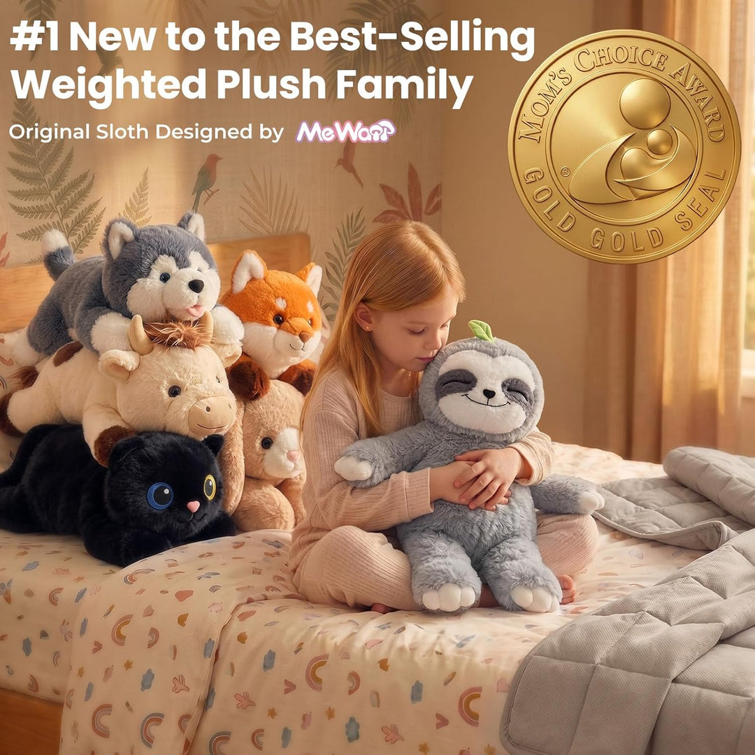 Mewaii Animales de peluche con peso de 4 libras con almohadilla tér...