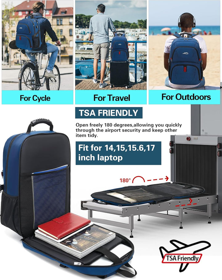 ProEtrade Mochila de viaje extra grande para portátil, antirrobo, p...