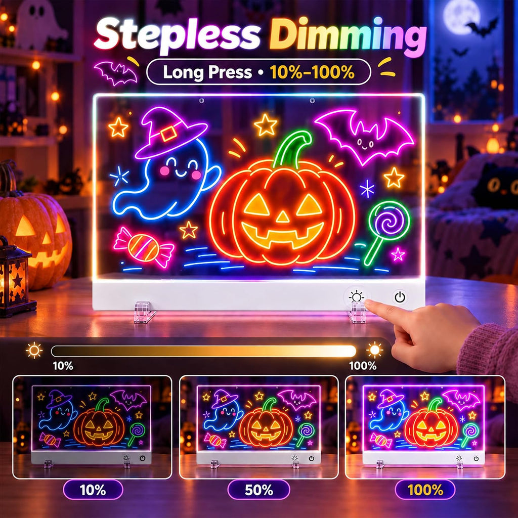 Tablero de dibujo LED recargable de 16 pulgadas | Manualidades de Halloween
