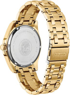 Citizen Reloj clásico Peyton Eco-Drive de 3 manecillas para hombre, fecha, cristal de zafiro, marcadores de diamantes