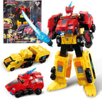 QUANTUM HEROES DINOSTER Juguetes transformadores, robot transformador 2 en 1 Raptor Tron