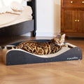 FUKUMARU Cama rascador de cartón para gatos, almohadilla extra grande de