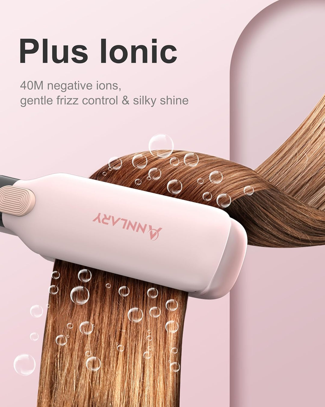 ANNLARY Plancha para el cabello, plancha plana de 1.75 pulgadas con...