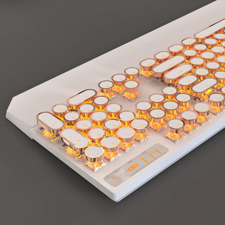MageGee - Teclado mecánico para juegos estilo máquina de escribir r...