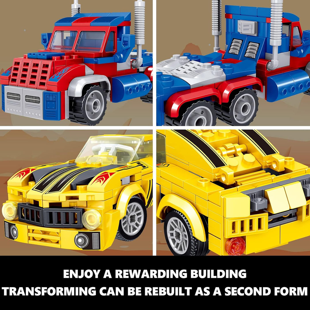 HIGH GODO Juego de construcción transformable robot de
