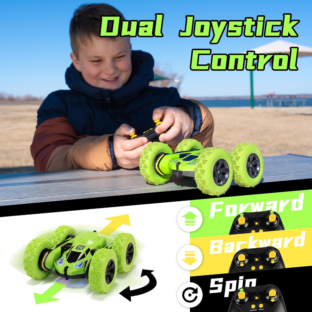 Threeking Rc Stunt Car Automóvil de acrobacias con control remoto,...