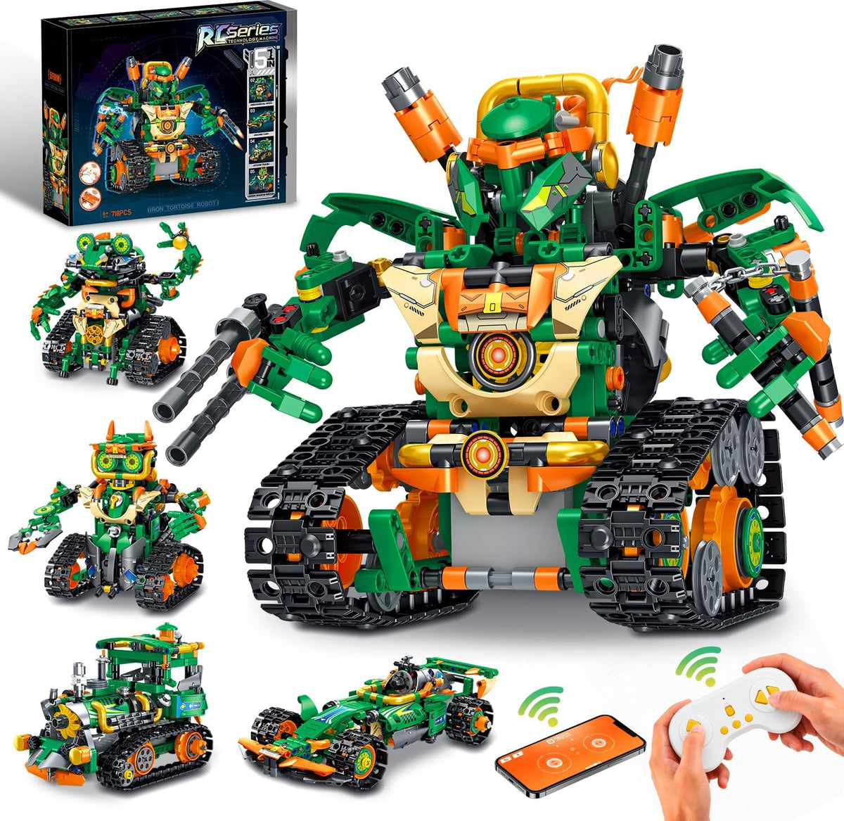 Gohero Juego de robot Ninja de programación de bloques de construcción 5 en